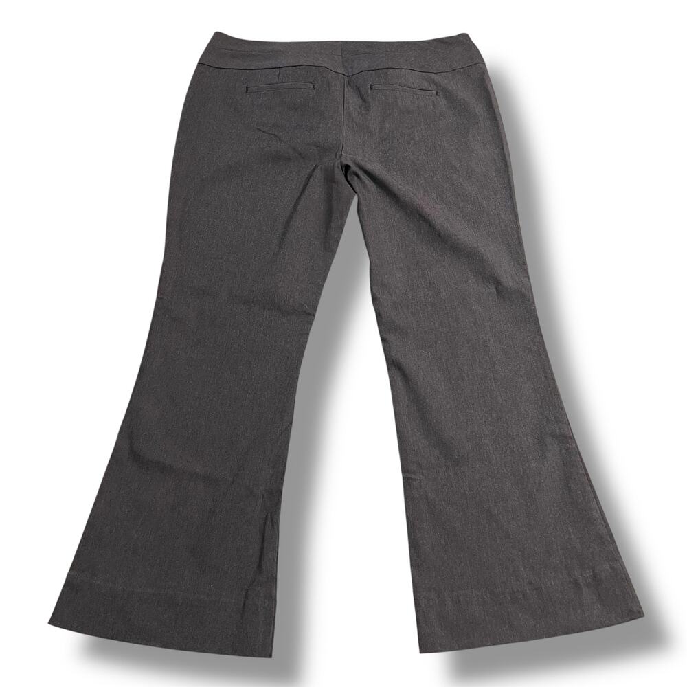 Maurices Studio Y Womens Dress Pants Trousers Flare Leg Lightweight Gray 15 16 - Picture 6 of 10